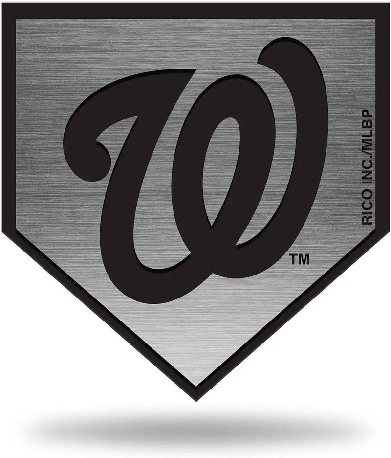Washington Nationals Solid Metal Auto Emblem Antique Nickel for Car/Truck/SUV