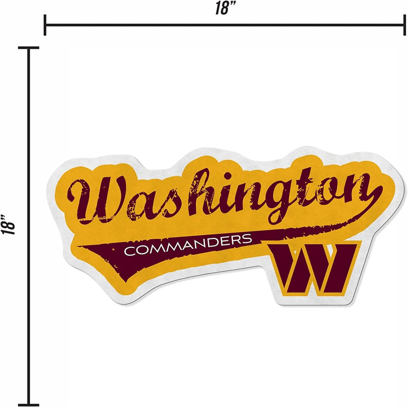 Washington Commanders Pennant Distressed Shape Cut Soft Felt 18 Inch
