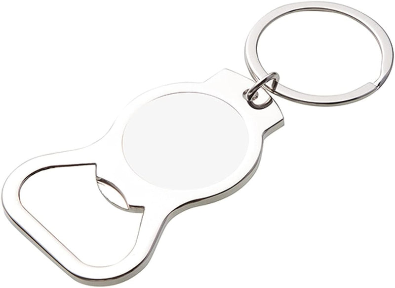 Tampa Bay Lightning Premium Solid Metal Bottle Opener Keychain, Silver Key Ring, Team Logo