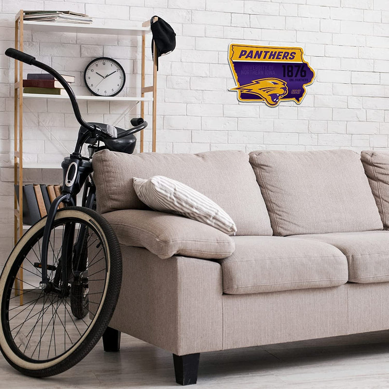 Northern Iowa Panthers Pennant State Shape 18 Inch Soft Felt University of