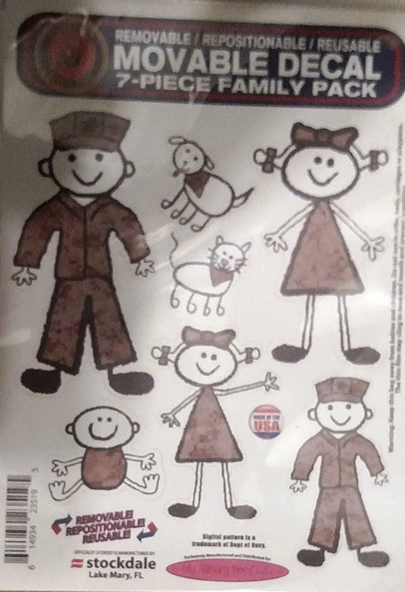 Marines Family Spirit Window Stickers Decal Sheet United States Marine Corp Military