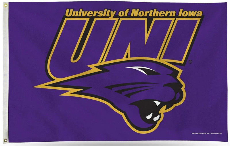 Northern Iowa Panthers 3-Foot by 5-Foot Single Sided Banner Flag with Grommets