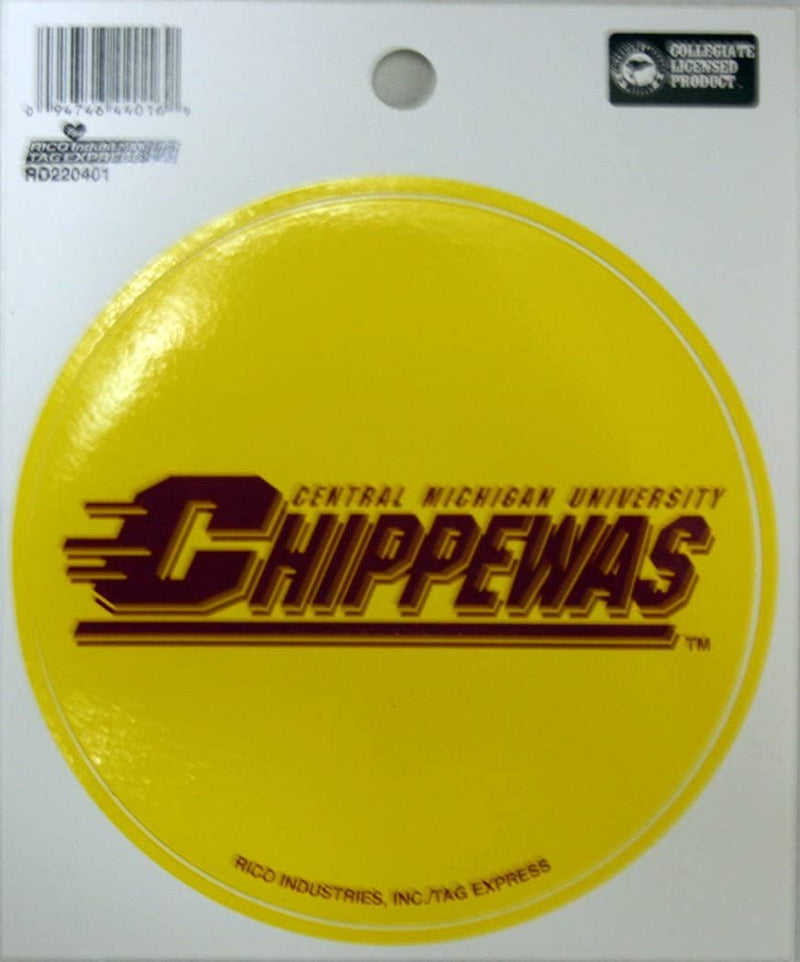 Central Michigan Chippewas 4" Round Decal University of