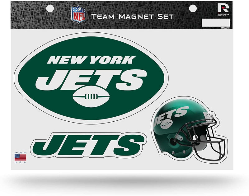 Rico Industries NFL New York Jets Die Cut Team Magnet Set Sheet, 8.5 x 11-"