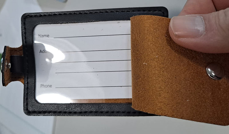 Los Angeles Rams Luggage Bag Tag Laser Engraved Ultra Suede Includes ID Card