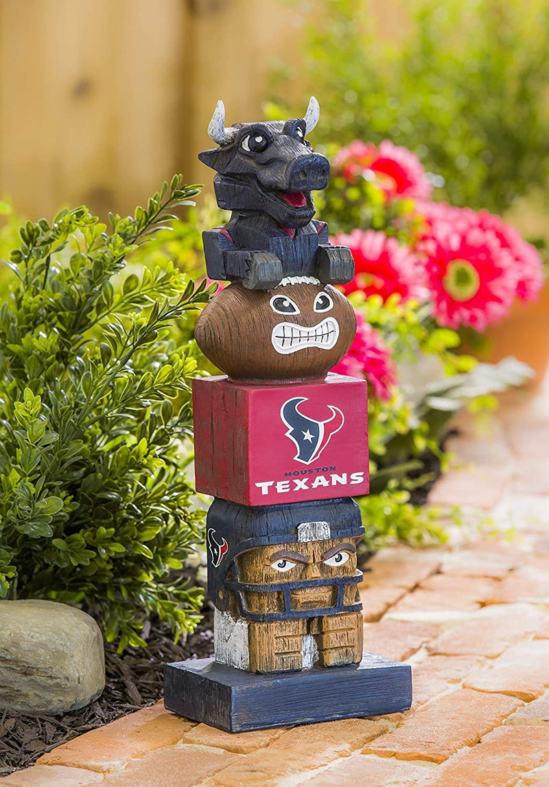 Houston Texans 16 Inch Tiki Totem Garden Statue Resin Outdoor Decoration