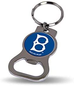 Los Angeles Dodgers Solid Metal Bottle Opener Keychain, Cooperstown Retro Logo