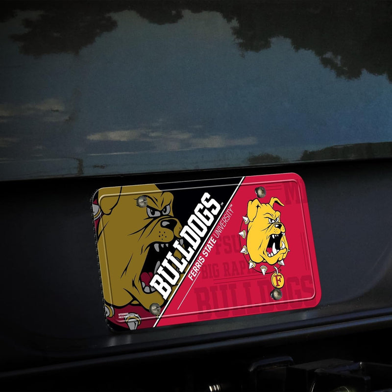 Ferris State University Bulldogs Metal Tag License Plate, 12x6 Inch, Pre-drilled Holes