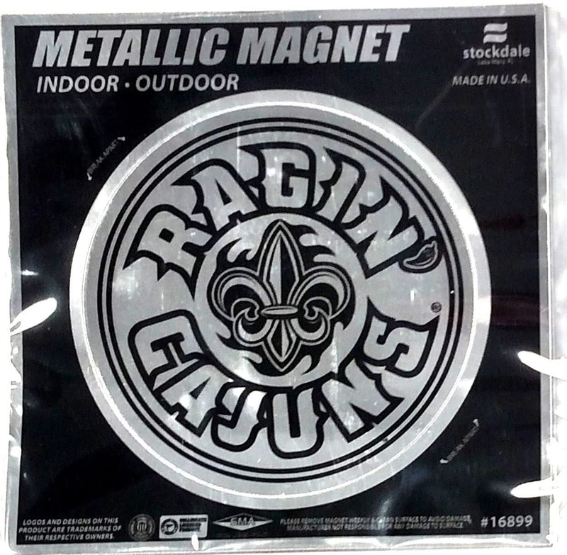 Louisiana at Lafayette Ragin Cajuns University of 6 Inch Magnet Metallic Shimmer Design