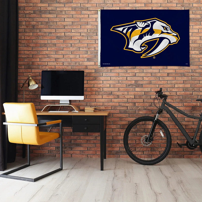 Nashville Predators 3x5 Feet Premium Flag Banner with Metal Grommets Outdoor