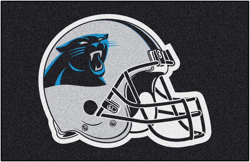 Carolina Panthers Floor Mat Area Rug, 20x30 Inch, Nylon, Anti-Skid Backing