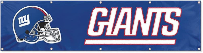 New York Giants Huge 8x2 Feet Banner Flag Metal Grommets