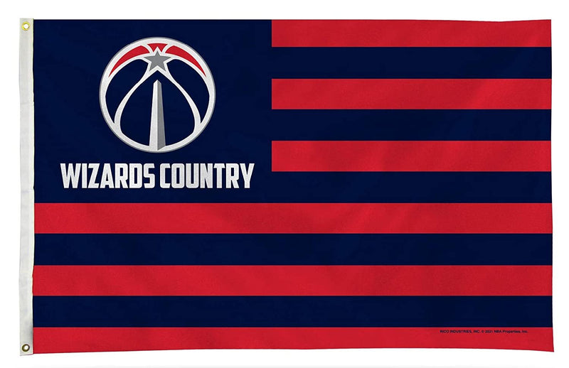 Washington Wizards Premium 3x5 Feet Flag Banner, Country Design, Metal Grommets, Outdoor Use, Single Sided