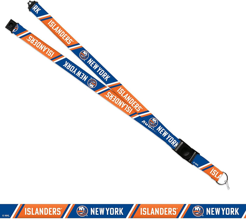 New York Islanders Lanyard Keychain Safety Breakaway Double Sided