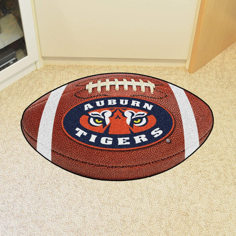 Auburn University Tigers Floor Mat Area Rug, 20x32 Inch, Non-Skid Backing, Football Design