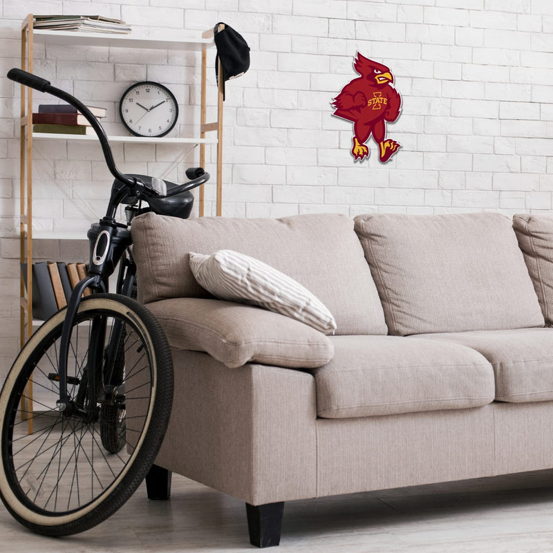 Iowa State University Cyclones Soft Felt Pennant, Mascot Design, Shape Cut, 18 Inch, Easy To Hang