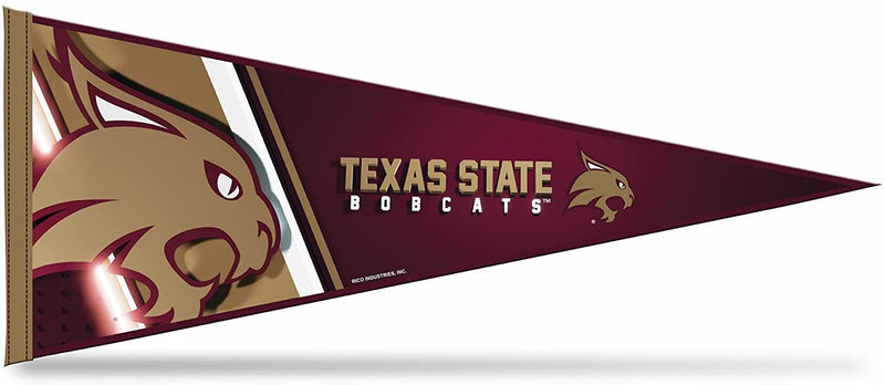 Texas State University Bobcats Primary 12" x 30" Soft Felt Pennant