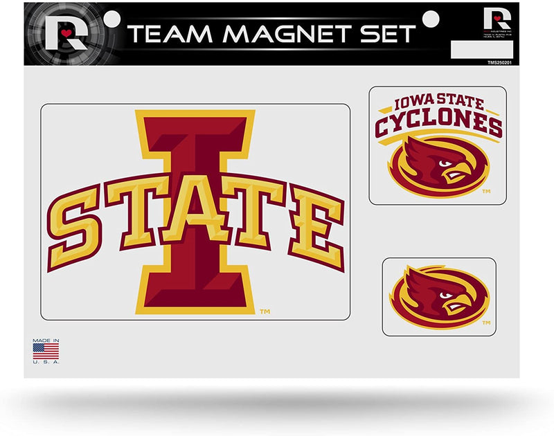 Iowa State University Cyclones Multi Magnet Sheet Shape Cut 8x11 Inch