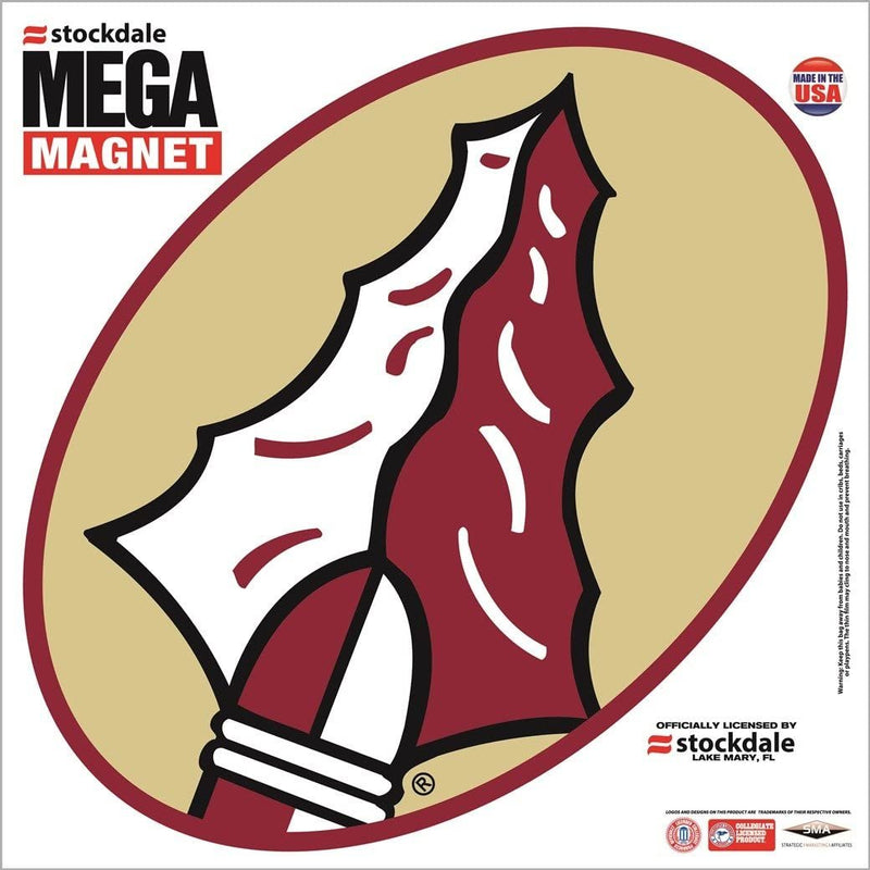 Florida State University Seminoles 12 Inch Mega Logo Design Oval Heavy Duty