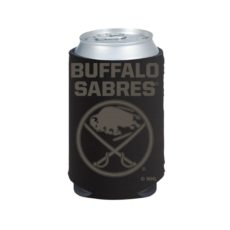 Buffalo Sabres 2-Pack BLACK TONAL CAN Koozie Neoprene Holder Cooler Decal Hockey