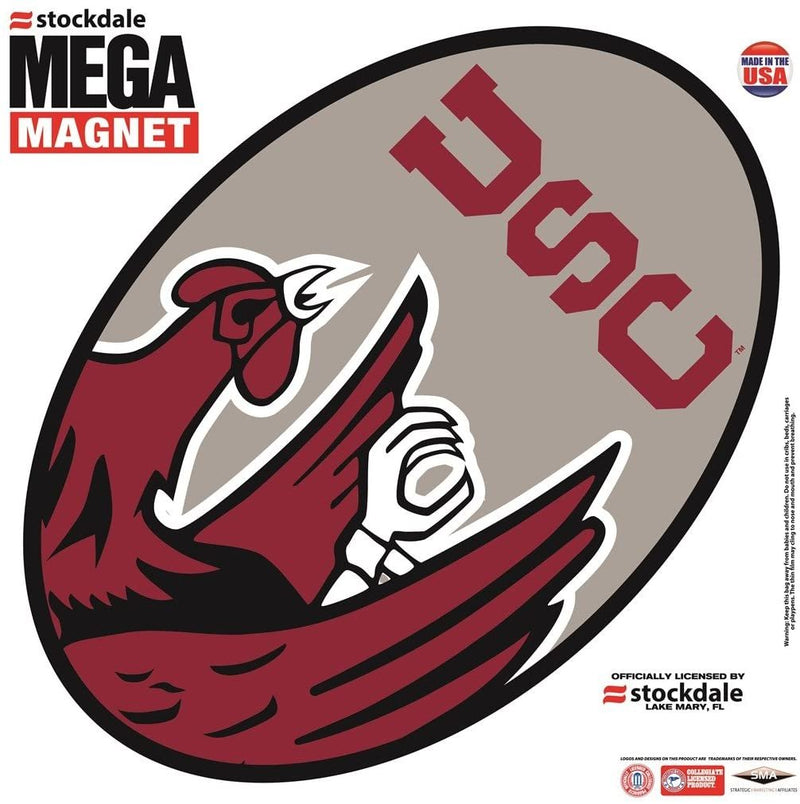 South Carolina Gamcocks University of 12 Inch Magnet Mega Logo Design Oval