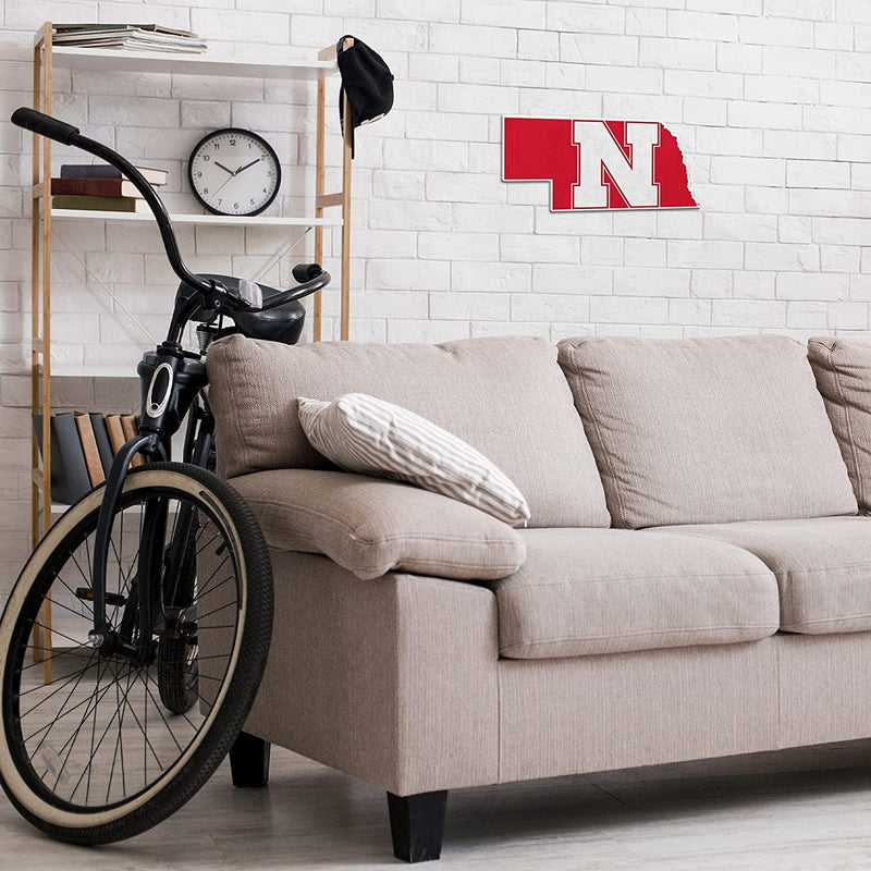 University of Nebraska Cornhuskers Soft Felt Pennant, Logo Design, Shape Cut, 18 Inch, Easy To Hang