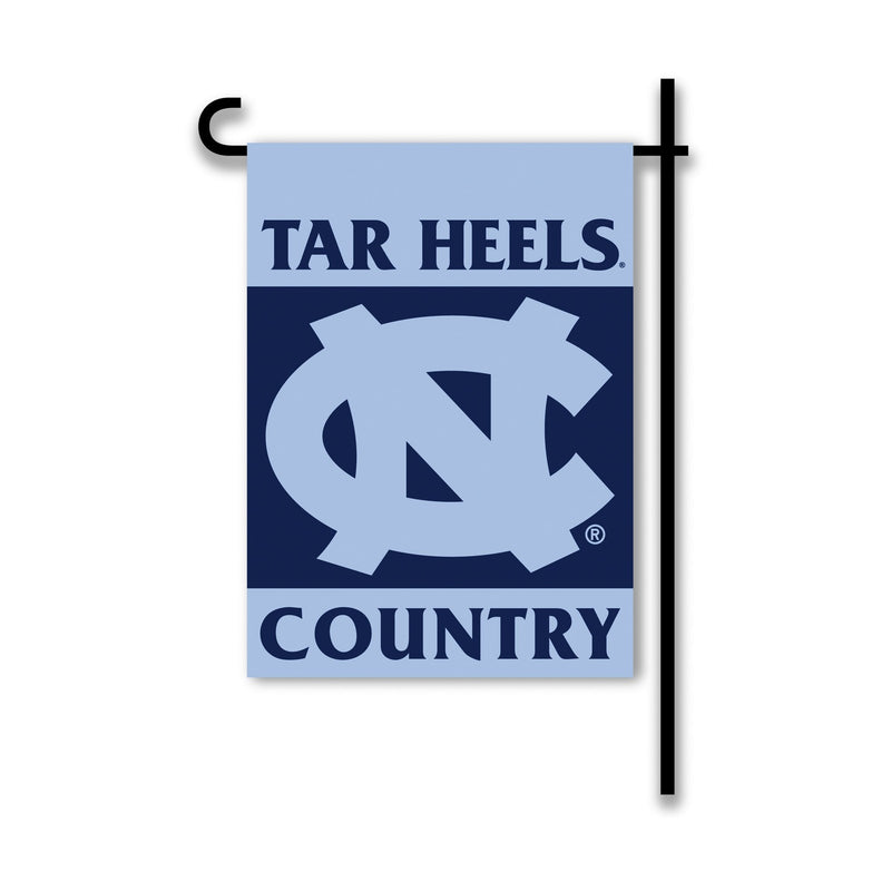 University of North Carolina Tar Heels Premium Double Sided Garden Flag, 13x18 Inch, Country Design, Display Pole Sold Separately