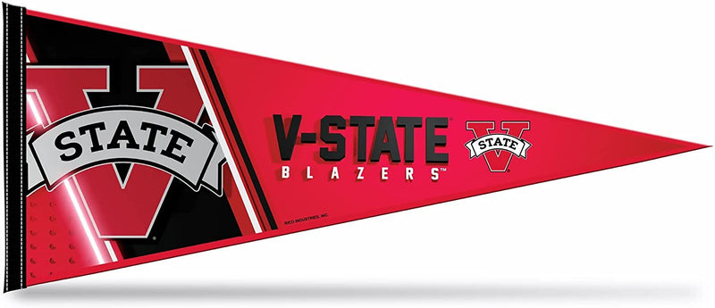 Valdosta State University Blazers Soft Felt Pennant, Primary Design, 12x30 Inch, Easy To Hang