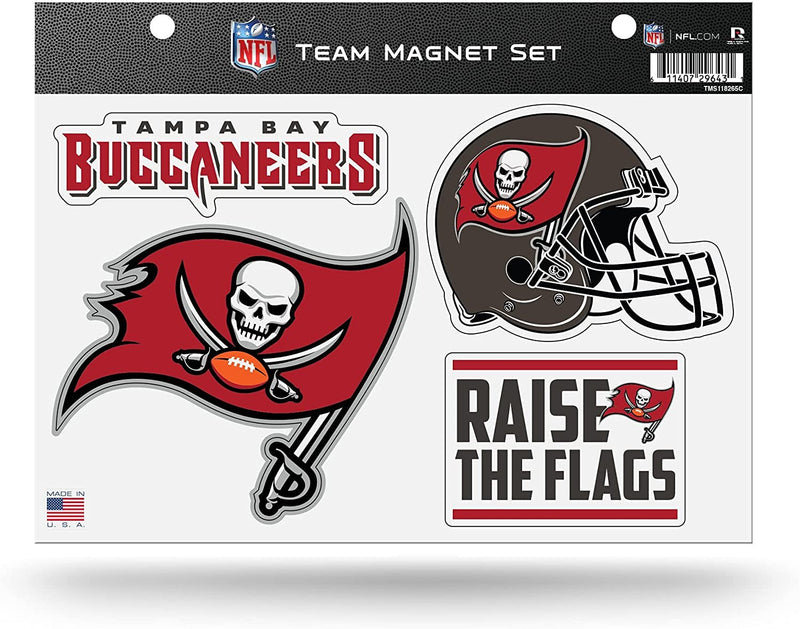 Tampa Bay Buccaneers Multi Magnet Set 8.5x11 Inch Sheet Die Cut Auto Home