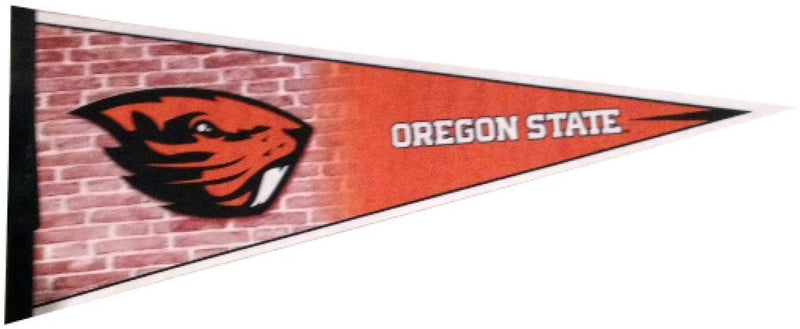 Oregon State University Beavers Soft Felt Pennant, Primary Design, 12x30 Inch, Easy To Hang
