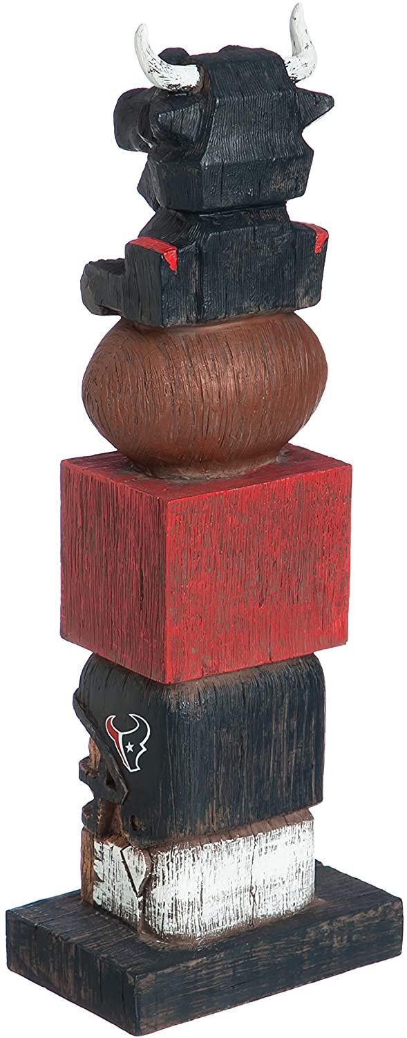 Houston Texans 16 Inch Tiki Totem Garden Statue Resin Outdoor Decoration