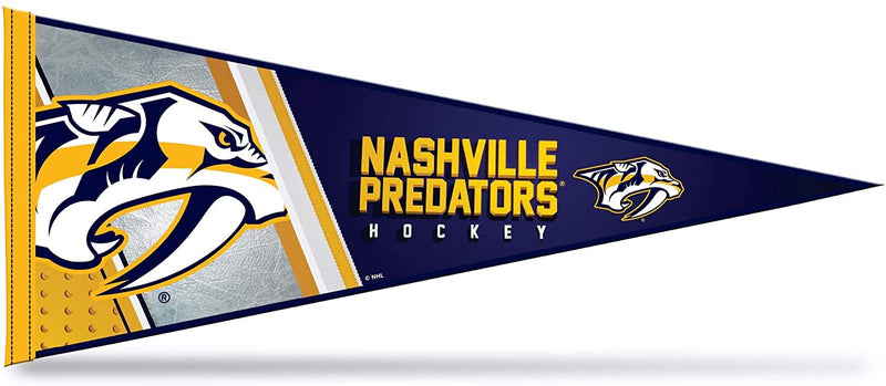 Nashville Predators Soft Felt Pennant, Primary Design, 12x30 Inch, Easy To Hang