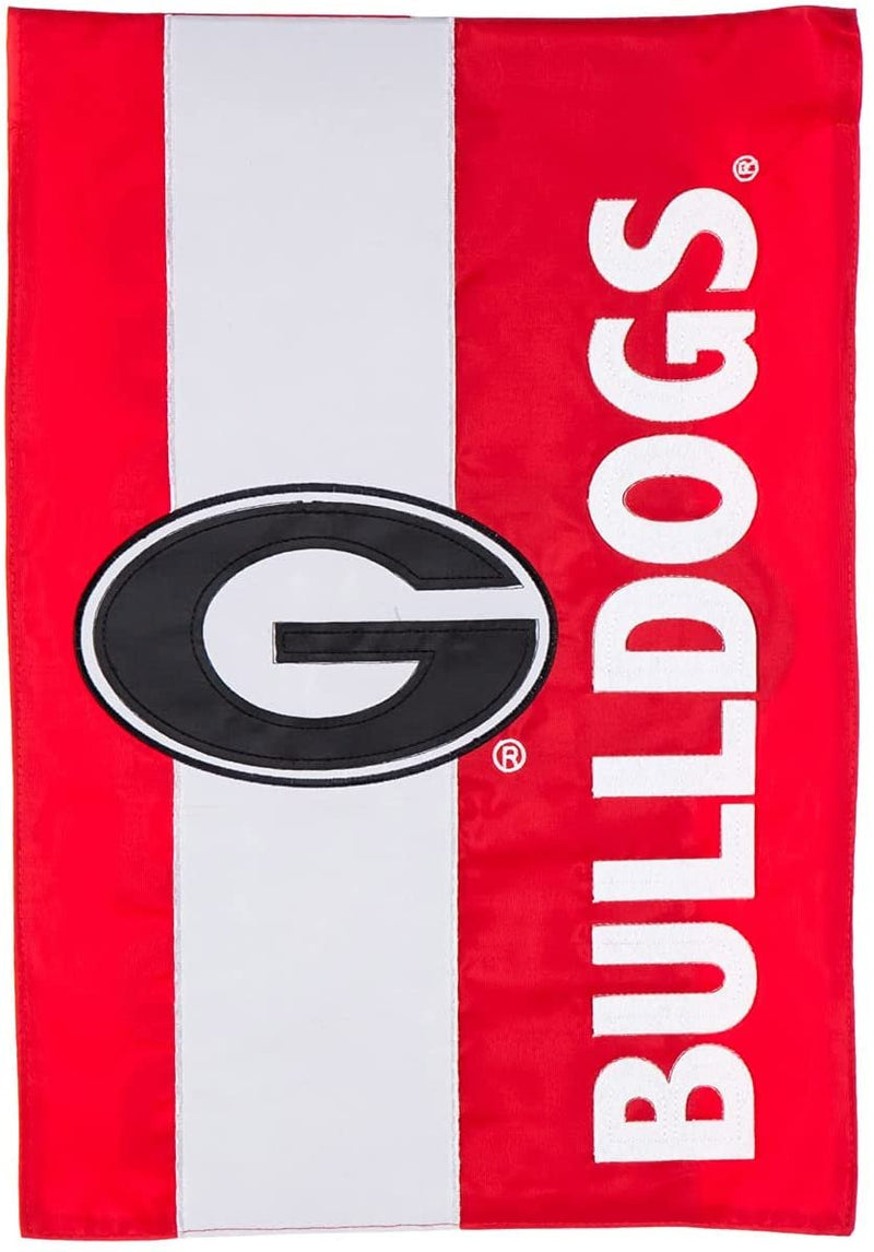 Georgia Bulldogs Double-Sided Embroidered Logo Applique Flag