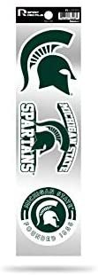 Michigan State Spartans 3 Piece Retro Spirit Decals Premium Throwback Stickers