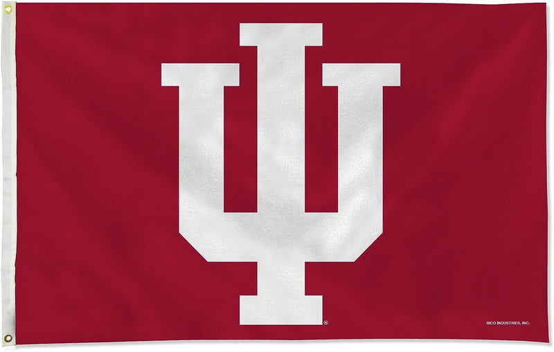 Indiana University Hoosiers 3x5 Foot Flag Banner, Single Sided, Metal Grommets