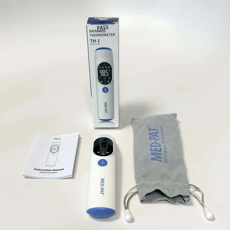 Med-Pat TH-1 Digital Infrared Thermometer | 4-in-1 Tympanic & Temporal Thermometer for Adults, Kids & Babies | Fast, Accurate & Easy