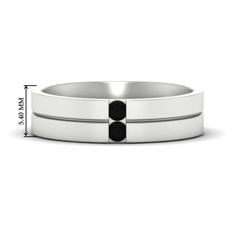 Mens 2 Stone Band