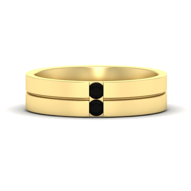 Mens 2 Stone Band