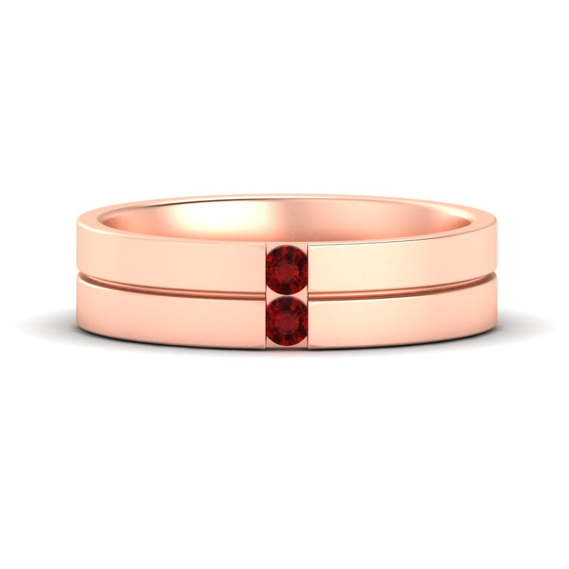 Mens 2 Stone Band