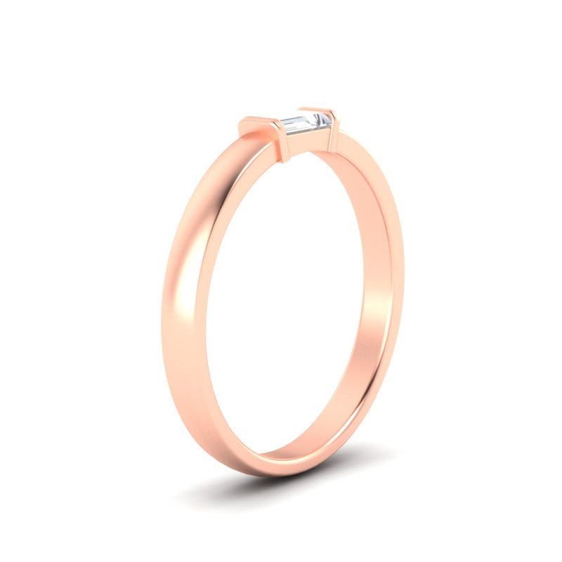 Mens Baguette Diamond Engagement Ring