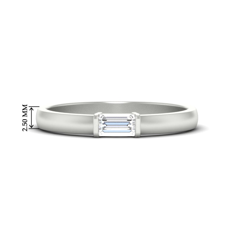 Mens Baguette Diamond Engagement Ring