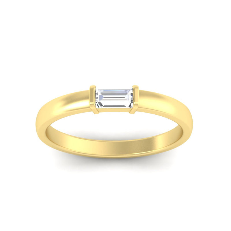 Mens Baguette Diamond Engagement Ring