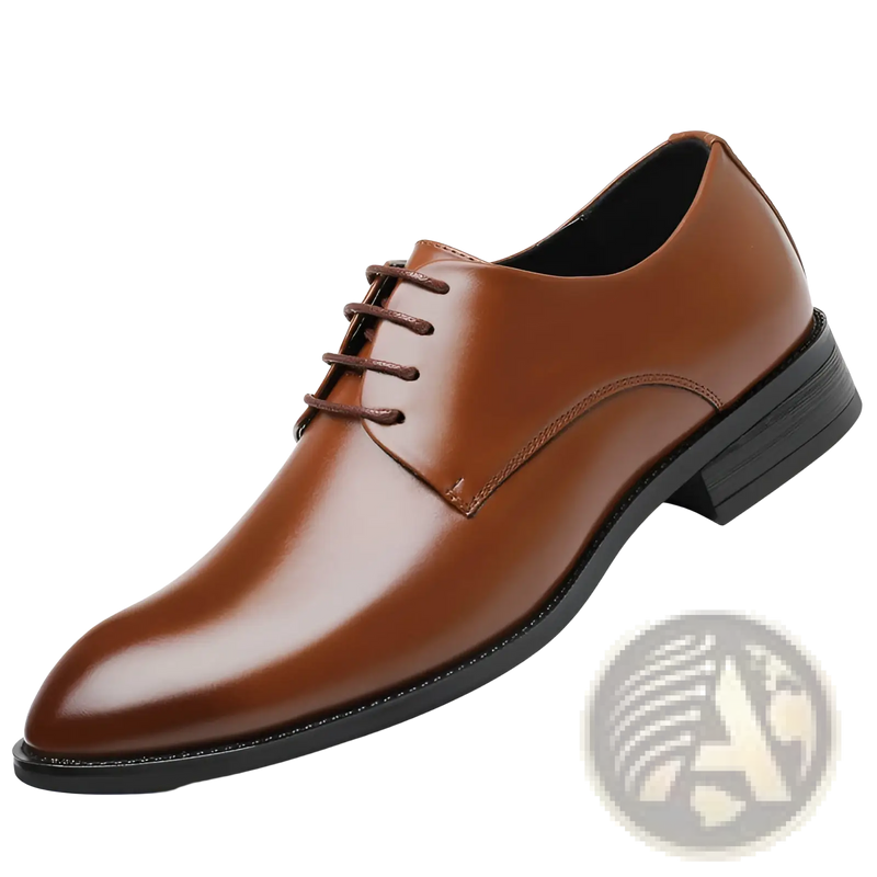 Men's Brown Leather Formal Dress Shoes
