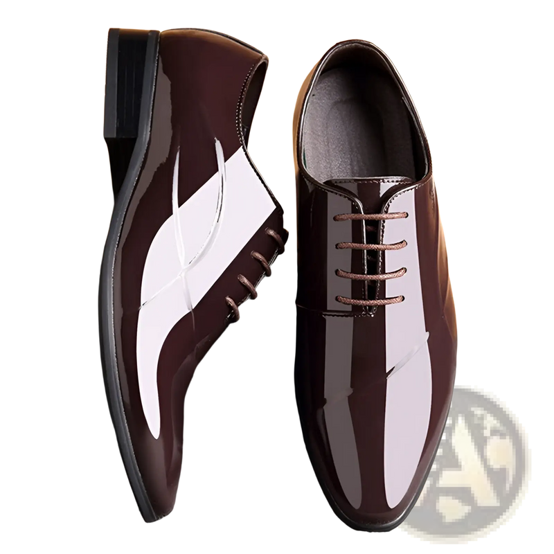 Men's Classic Pointed Toe Leather Business Shoes