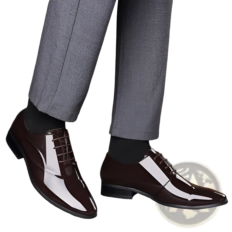Men's Classic Pointed Toe Leather Business Shoes