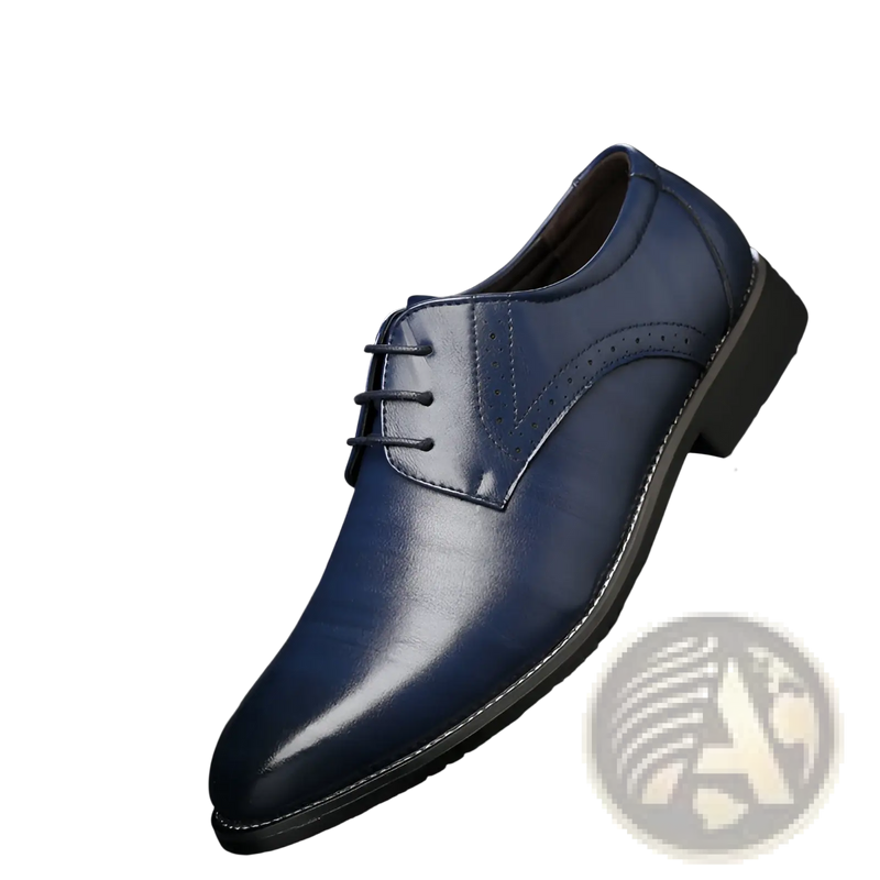 Men's Leather Brogue Oxford Dress Shoes