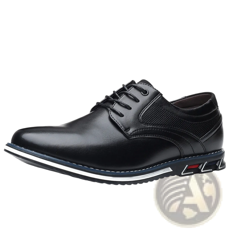 Men's Premium Pu Leather Lace Up Casual Dress Shoes