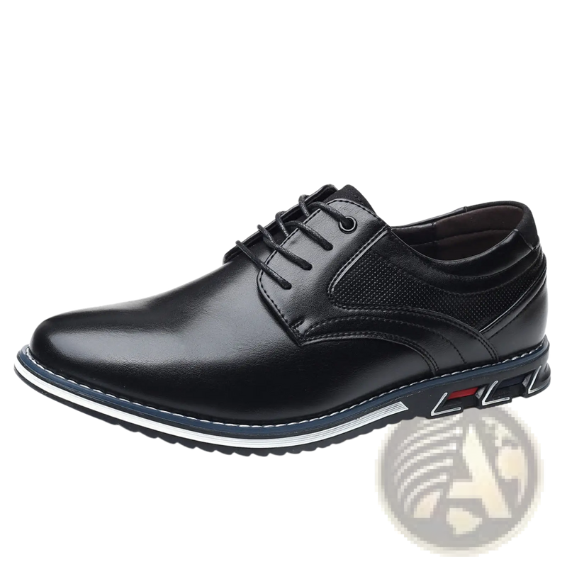 Men's Premium Pu Leather Lace Up Casual Dress Shoes