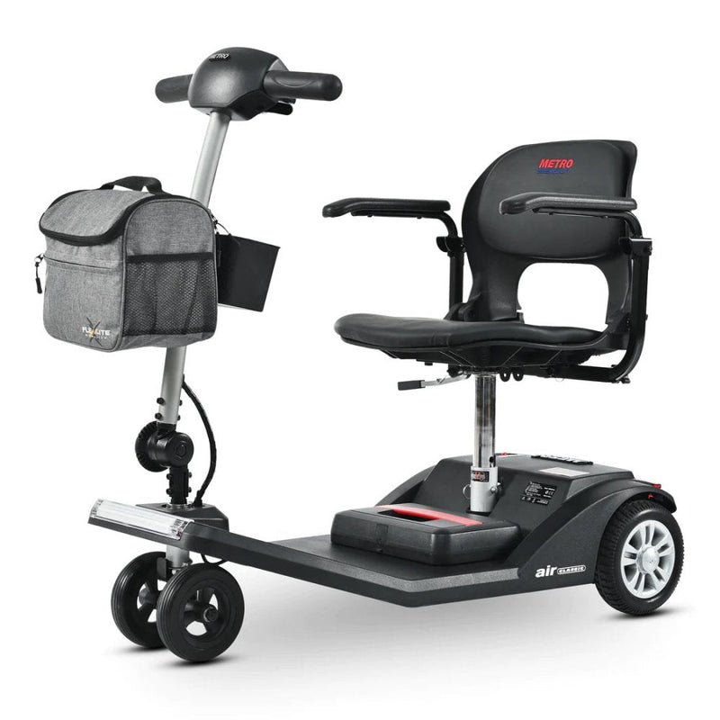 Metro Mobility Air Classic Electric 24V/12AH 250W Airline Approved Portable Folding Mobility Scooter, 265LBS (SAK96425)