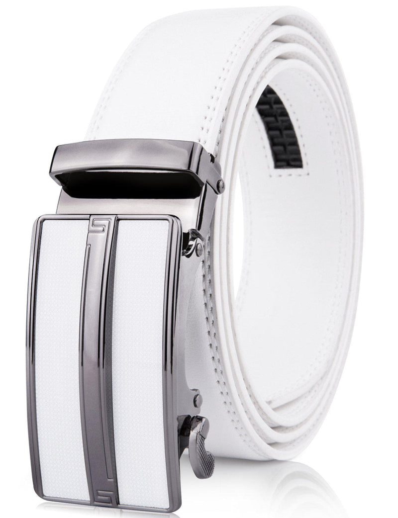 Microfiber Leather Ratchet Belt – No Holes, Custom Fit, 1.3" Strap